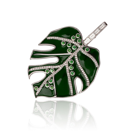 Stenmark : Deliciosa Monstero Leaf Brooch